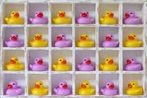 rubberen eendjes