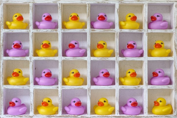 rubberen eendjes