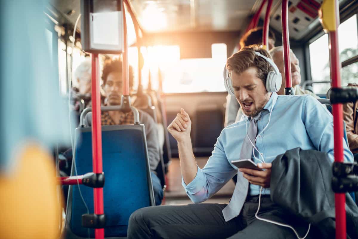 music on bus