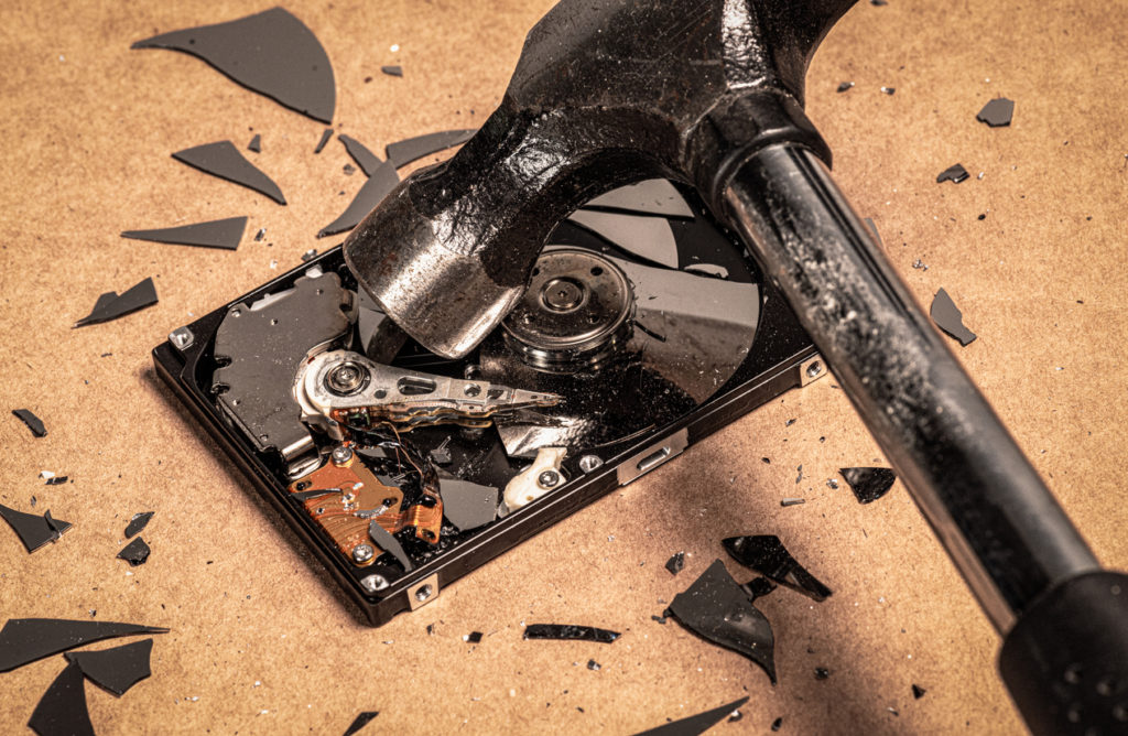 kapotte harde schijf