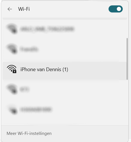 verbinden met wifi hotspot android