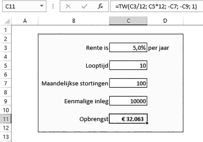 Je rendement berekenen in Excel | Clickx