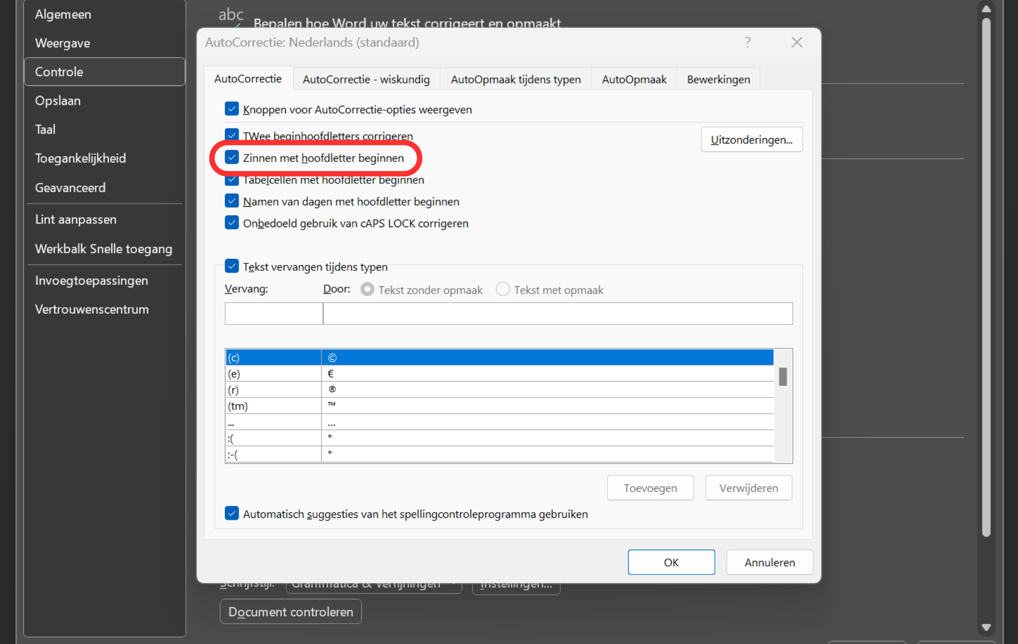 Automatische hoofdletters uitschakelen in Word | Clickx