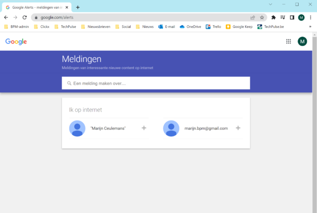Een Google Alert instellen | Clickx
