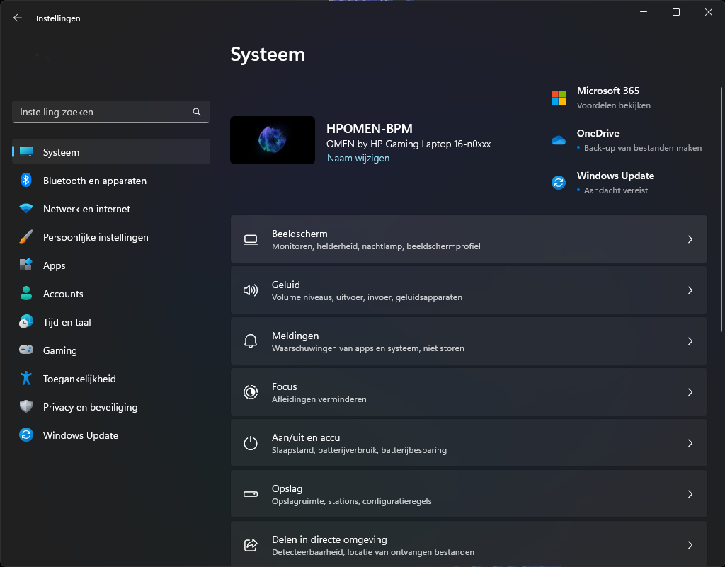 systeem beeldscherm