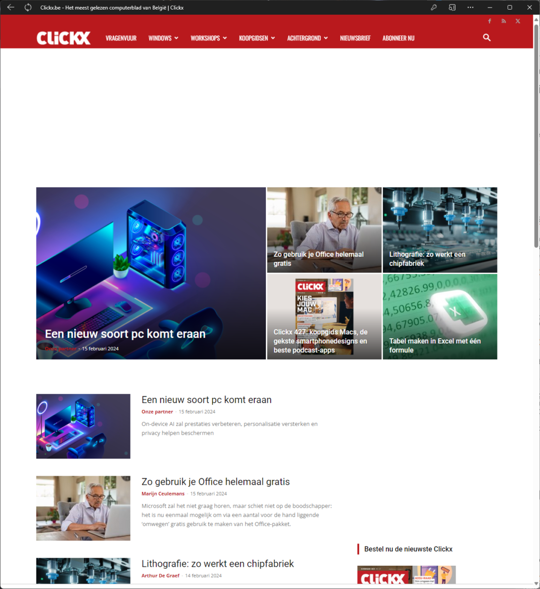 Websites als app opslaan met je browser | Clickx