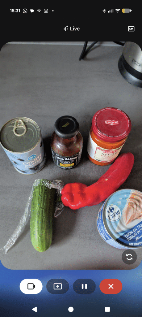 Ingrediënten scannen