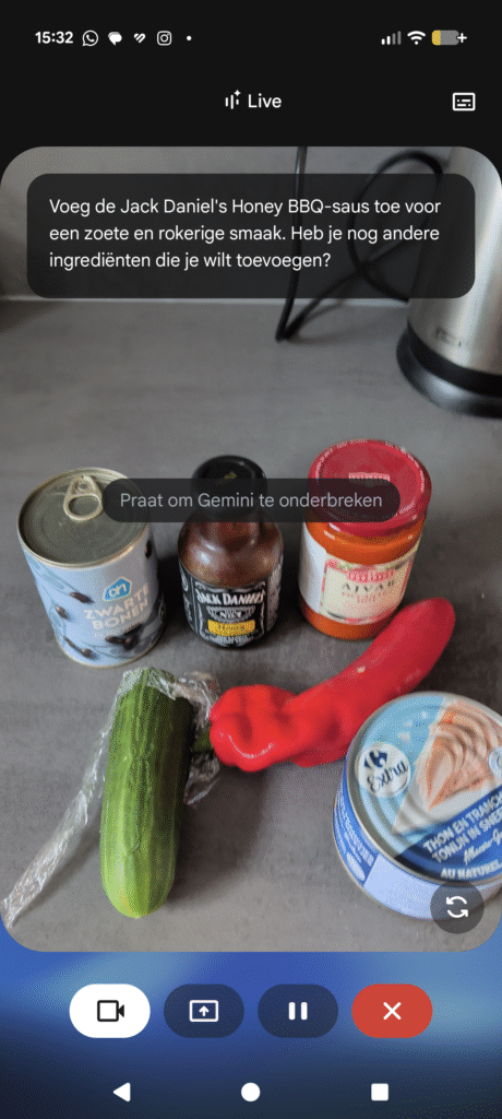 Ingrediënten scannen