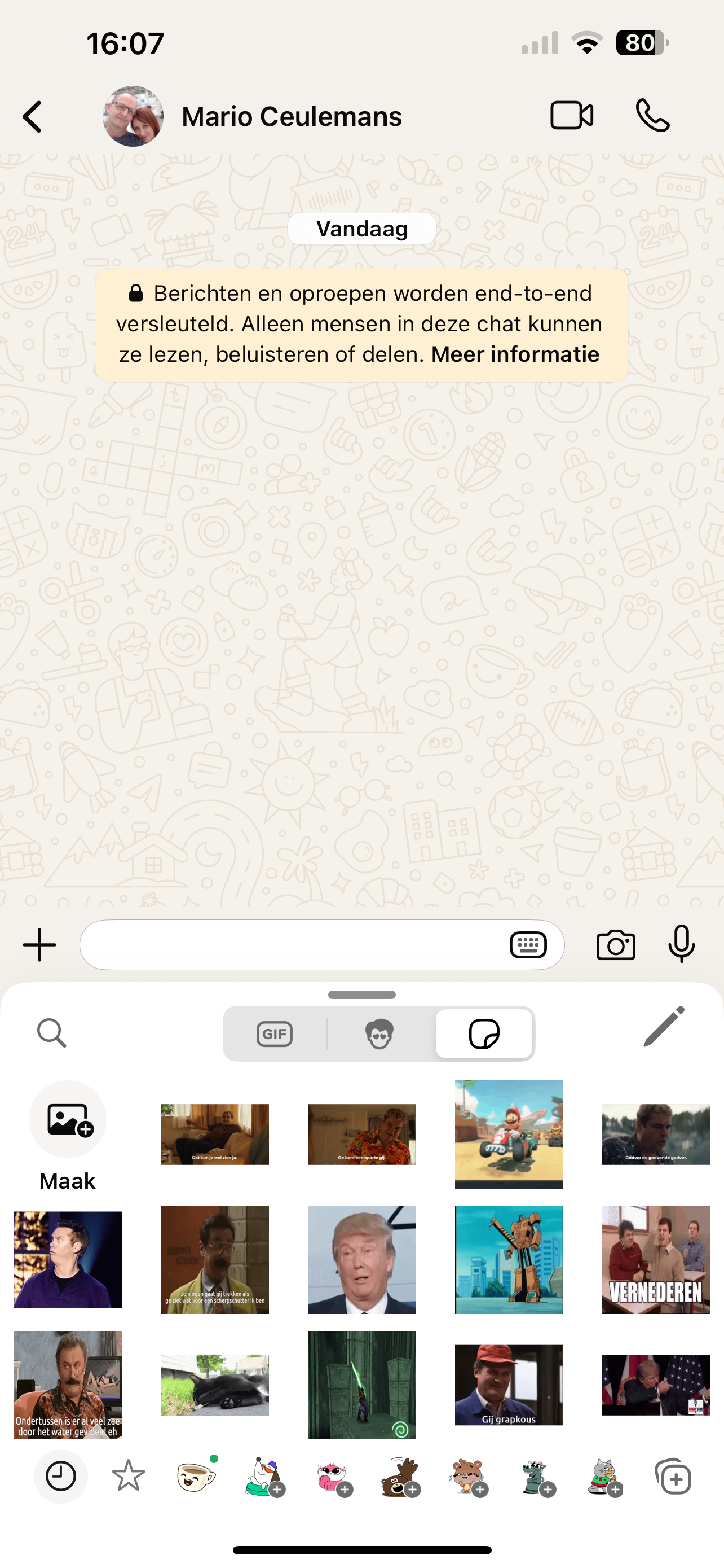 stickers in WhatsApp