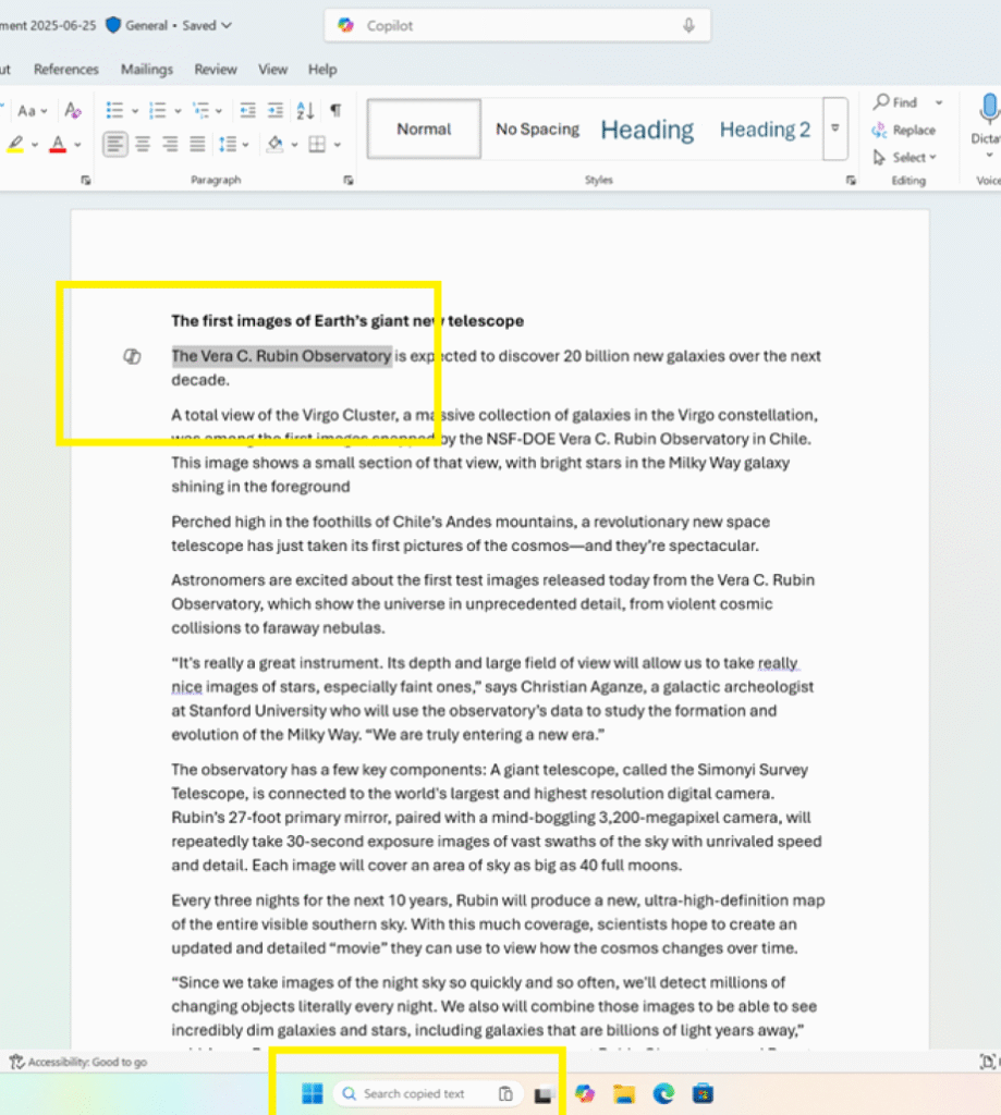 Search & Copy Windows 11