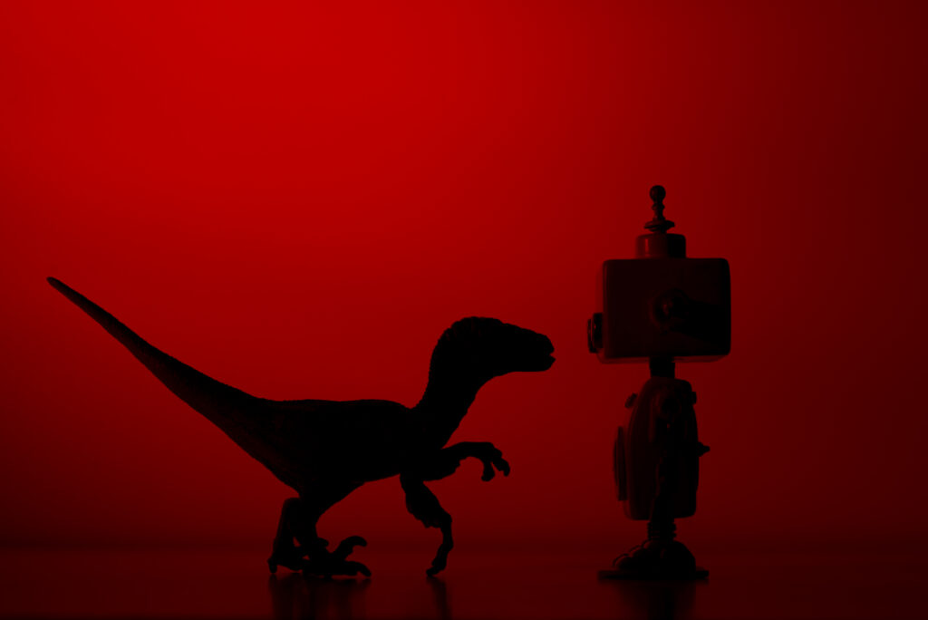 dino and robot