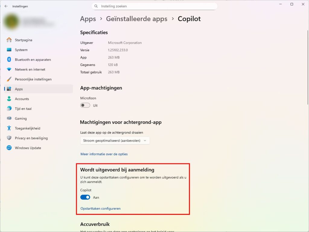 Copilot automatisch starten