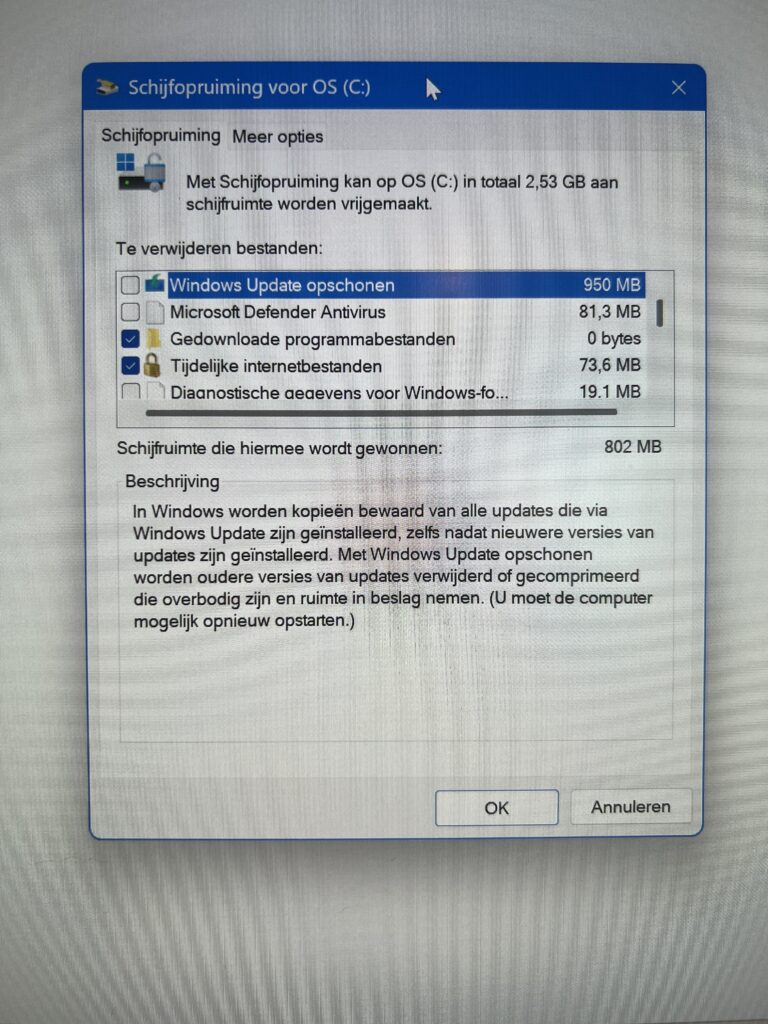Schijfopruiming