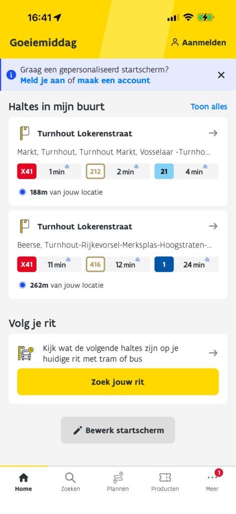 De Lijn app installeren