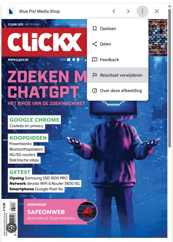 Google Resultaat Verwijderen
