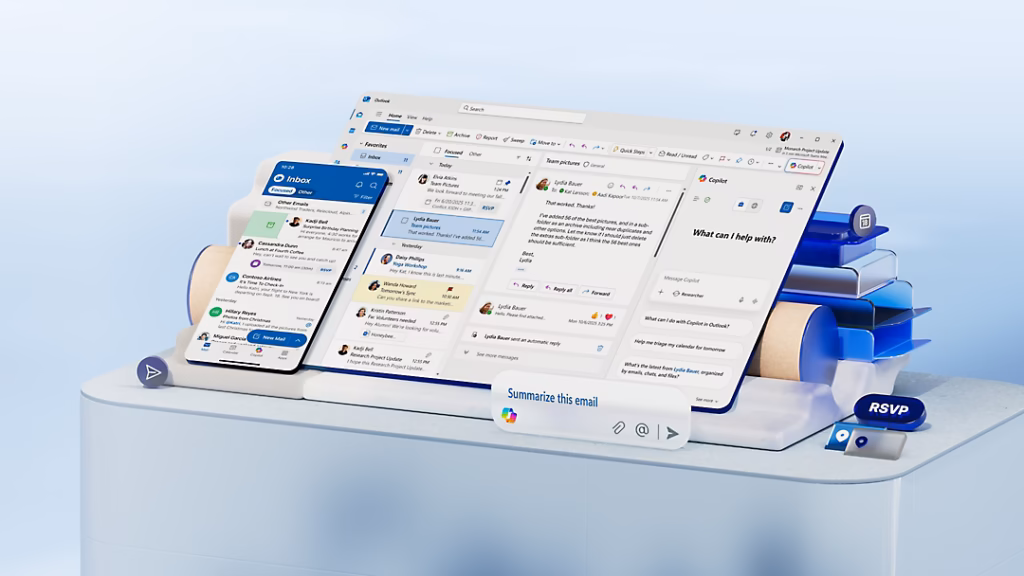 Outlook mail agenda