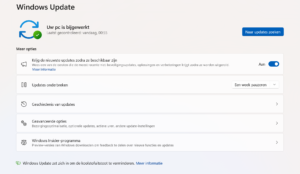 windows updates uitstellen