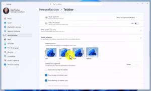 taakbalk Windows 11