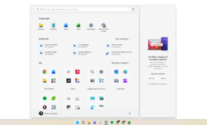 nieuw Startmenu Windows 11