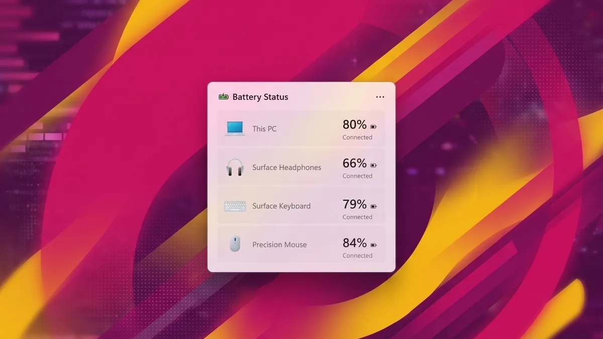 batterijwidget windows 11