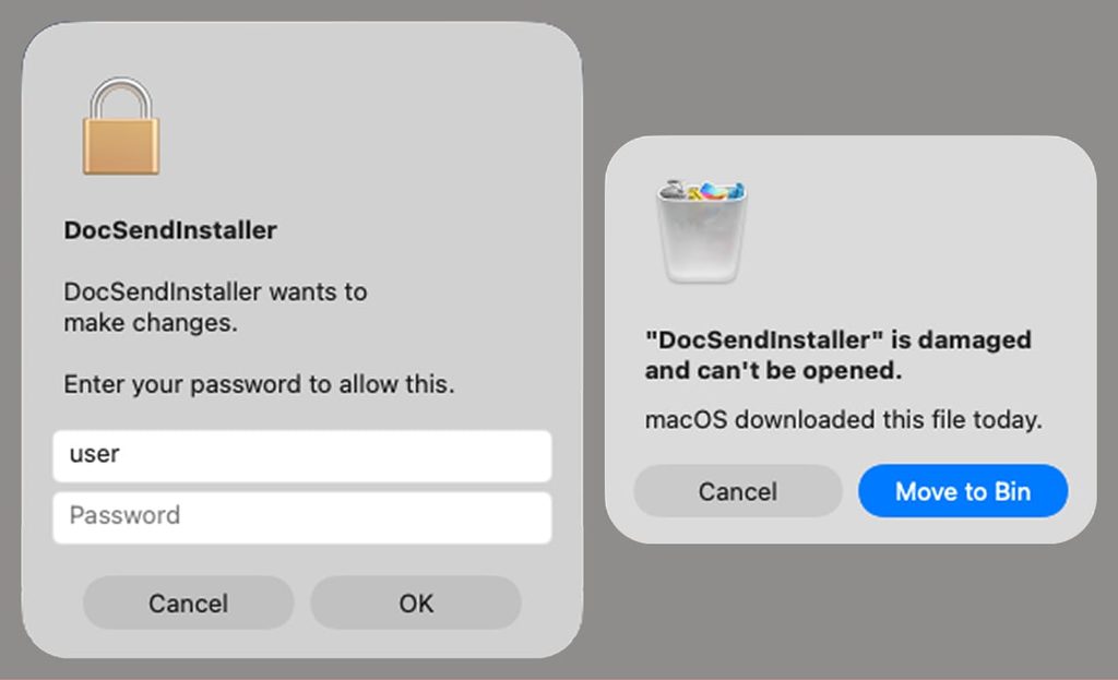DocSendInstaller macsync malware