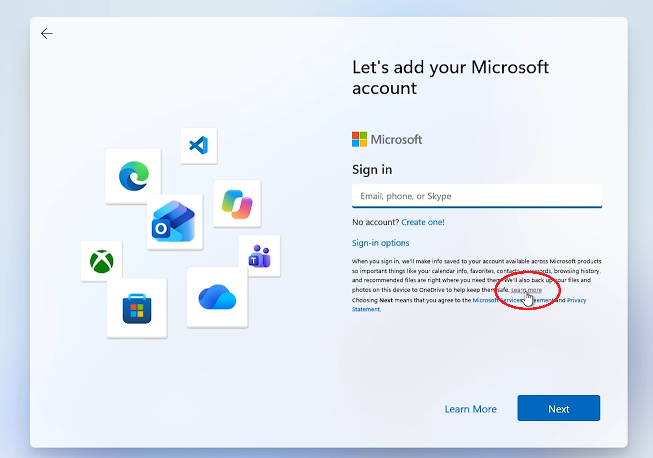 Windows 11 lokaal account