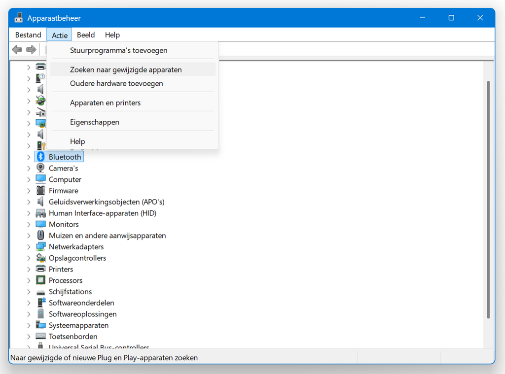 apparaatbeheer windows 11 Gewijzigde apparaten