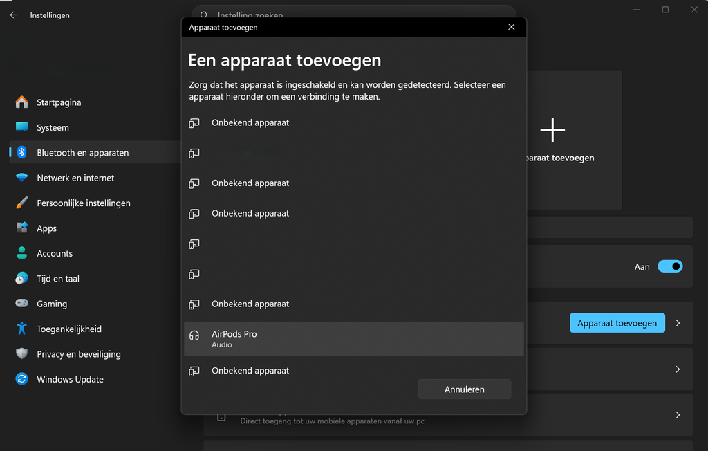 apparaat toevoegen bluetooth windows 11